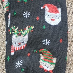 Holiday Cat socks - Fits Sock Size 9-11